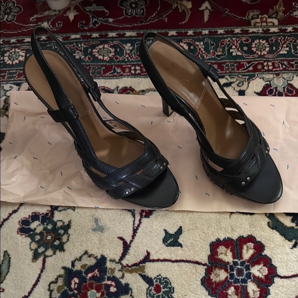 Elegant Black Slingback Heels